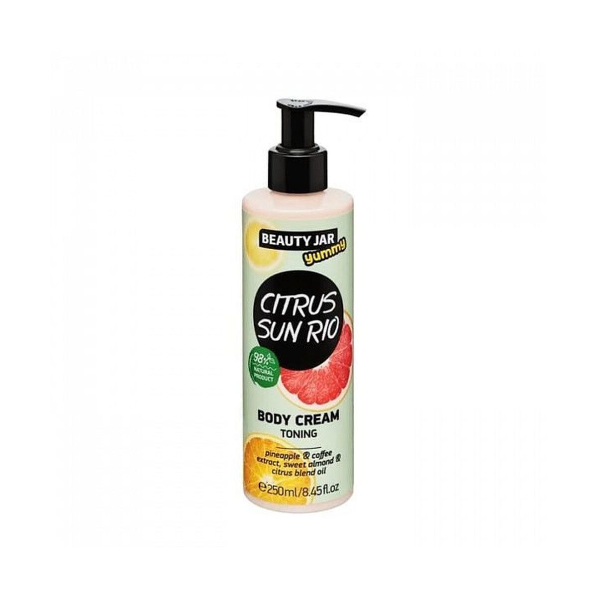 BEAUTY JAR “YUMMY” CITRUS SUN RIO Toning Body Cream 250ml