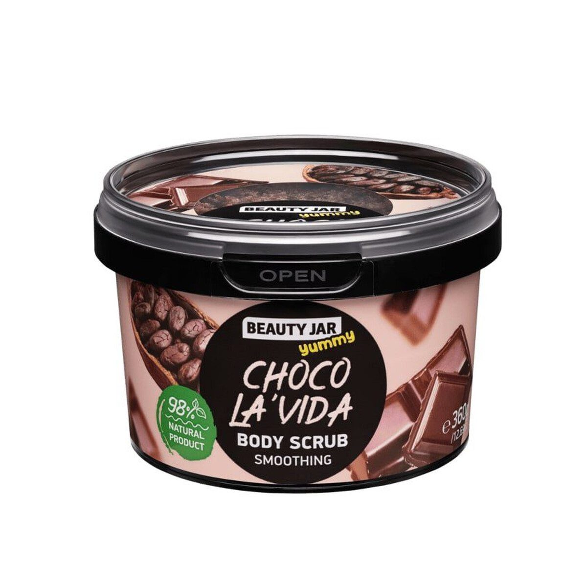Beauty Jar “YUMMY” CHOCO LA’VIDA Smoothing Body Scrub 360gr