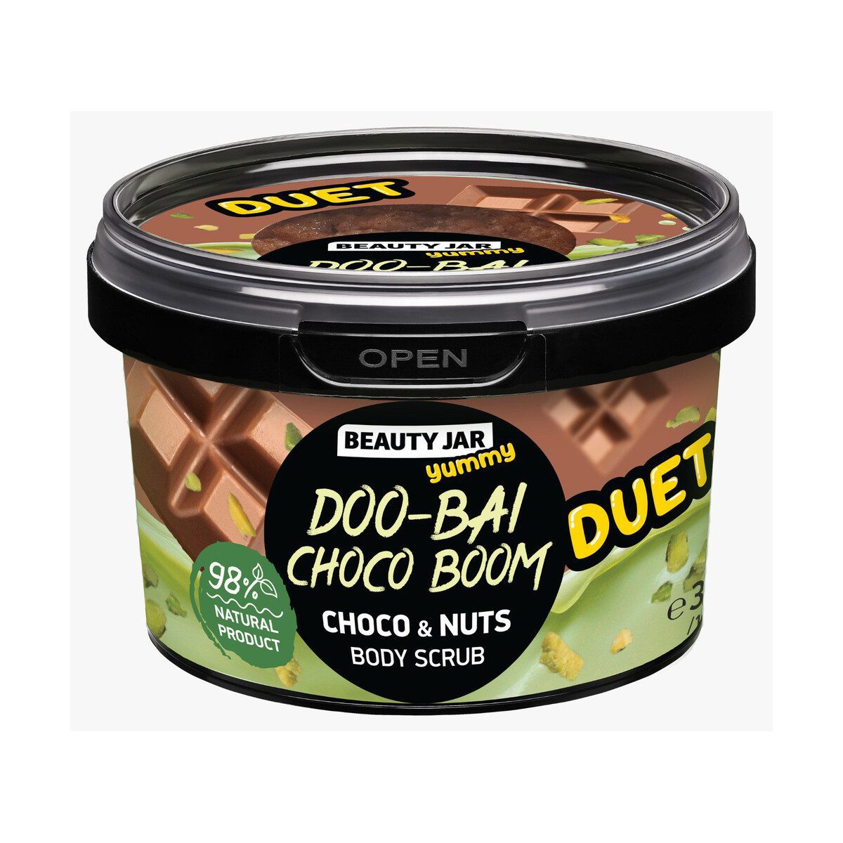 Beauty Jar “YUMMY” DOO-BAI CHOCO BOOM Choco & Nuts Body Scrub 360gr