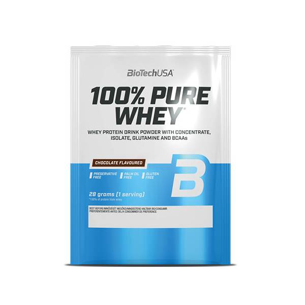 BioTechUSA 100% Pure Whey (28g) – Premium Πρωτεΐνη Ορού Γάλακτος Chocolate