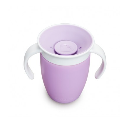 Munchkin εκπαιδευτικό κύπελλο Miracle 360° Trainer Cup 207ml  Μωβ 51621