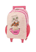 POLO σακίδιο TROLLEY JUNIOR με γατάκια ροζ 901041-8229