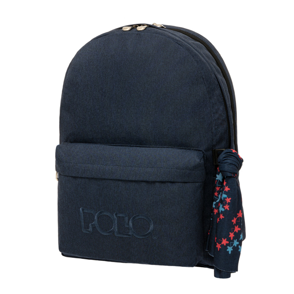 Polo – Original Double Σακίδιο Πλάτης Με Μαντήλι Jean, Σκούρο Μπλε 2021 9-01-235-5100