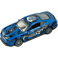 Gounaridis Μεταλλικό Αυτ/το με Φωτιές Pull Back 12 εκ. με Ανοιγόμενες Πόρτες & Ήχους (Μπλε)