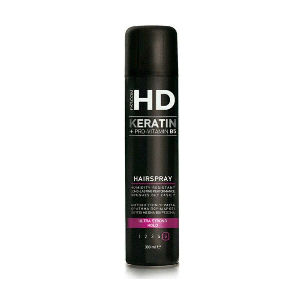 Farcom HD Keratin & Pro-vitamin B5 Ultra Strong Hold Spray Μαλλιών για Κράτημα 300ml