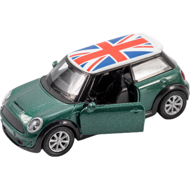 Gounaridis Ρετρό Mini Cooper Pullback Όχημα με Πόρτες 12εκ. Πράσινο