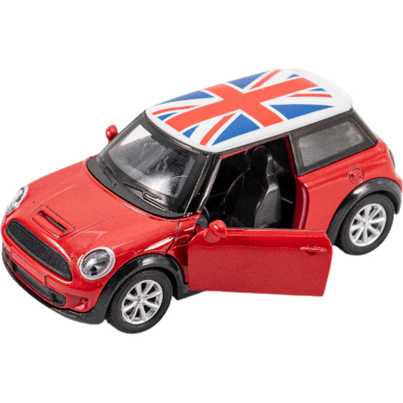 Gounaridis Ρετρό Mini Cooper Pullback Όχημα με Πόρτες 12εκ. Κόκκινο