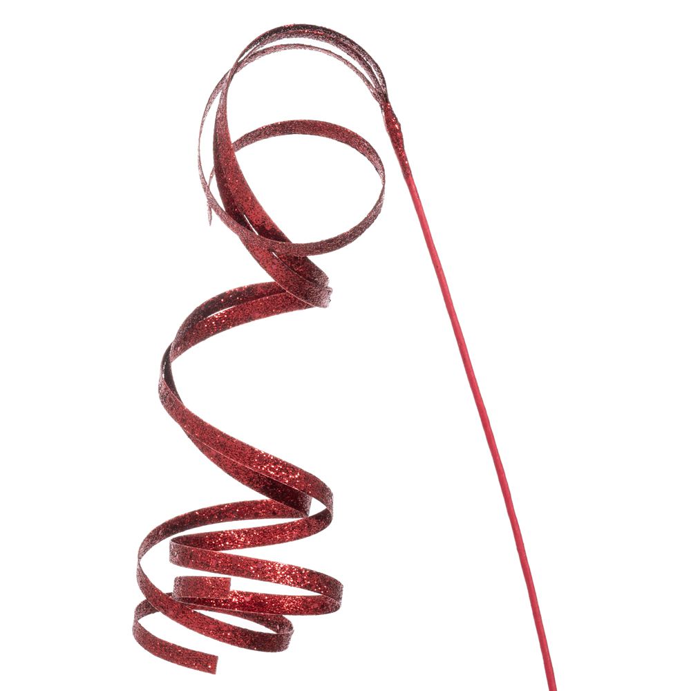 Μπορντώ Glitter Twisted Κλαδί 50εκ.