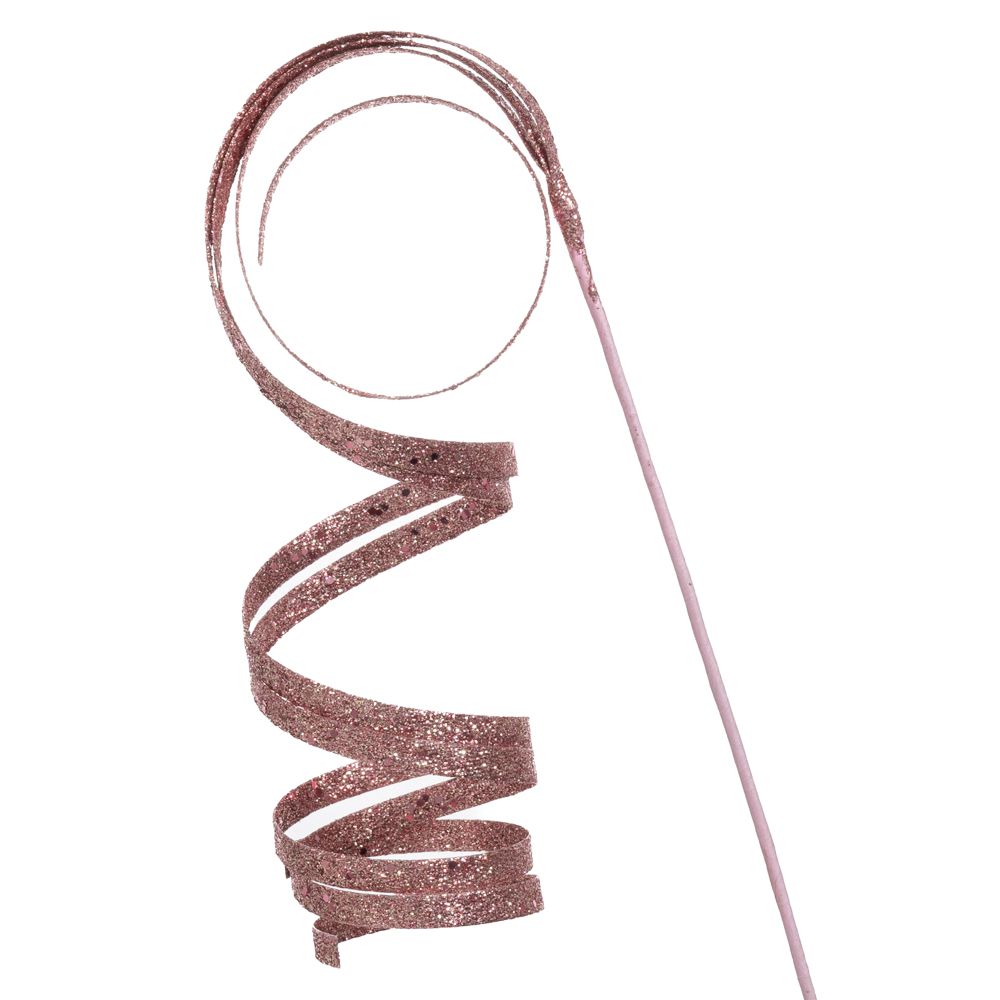 Ροζ Glitter Twisted Κλαδί 50εκ.