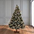 Δέντρο "Pre Lit Snowy Montclair Spruce" 180εκ. με 200 Led Θερμό Λευκό και Πολύχρωμα Λαμπάκια