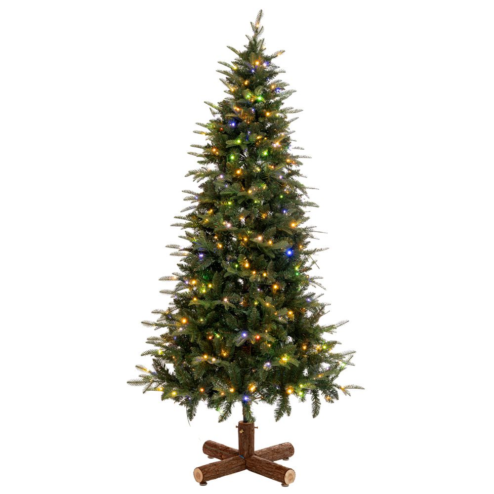 Δέντρο Pre Lit Noble Fir 210εκ. με 400 RGB Led Λευκά &amp; Πολύχρωμα Λαμπάκια