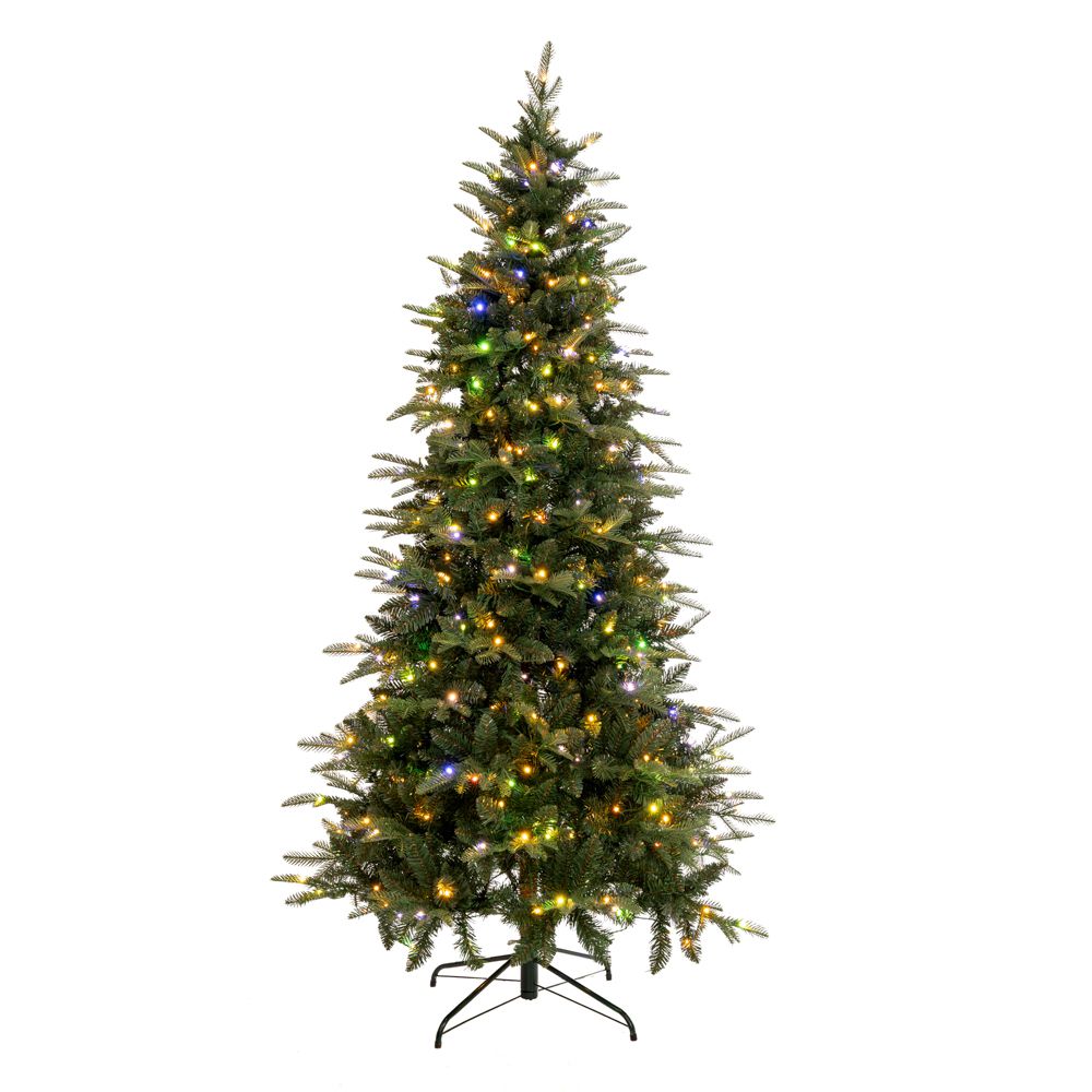 Δέντρο Pre Lit Noble Fir 240εκ. με 500 RGB Led Λευκά &amp; Πολύχρωμα Λαμπάκια