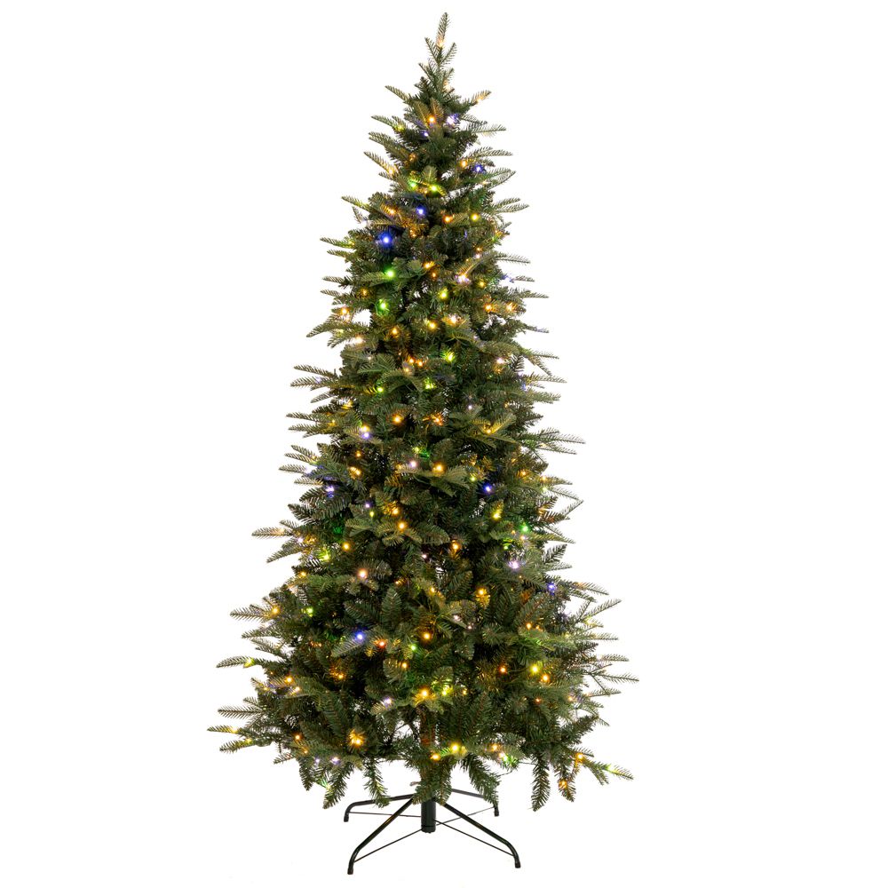 Δέντρο Pre Lit Noble Fir 270εκ. με 600 RGB Led Λευκά &amp; Πολύχρωμα Λαμπάκια