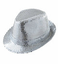 Καπέλο Fedora με Ασημί Παγιέτες