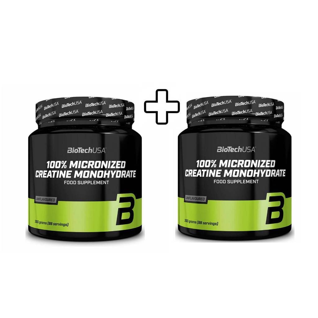 2x Biotech USA 100% Micronized Creatine Monohydrate 300gr