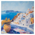 Greek Island Πίνακας σε Τυπωμένο Καμβά 80x80εκ.