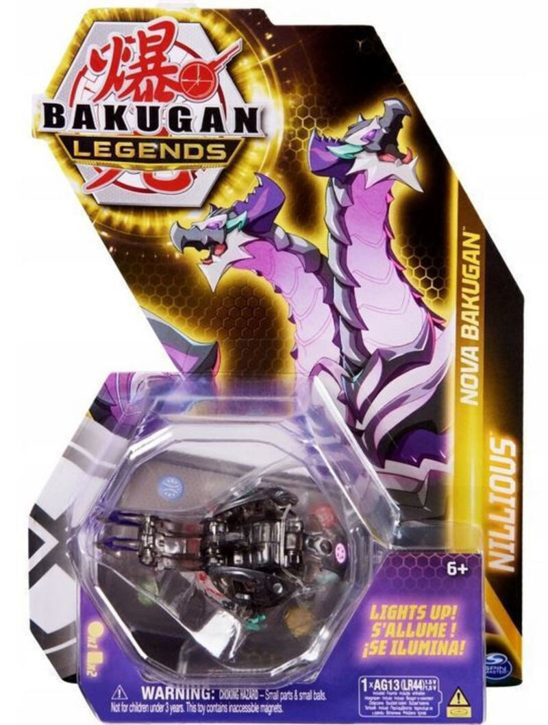Bakugan Legends: Nova Bakugan Nillious (Black Transparent) [20139536]