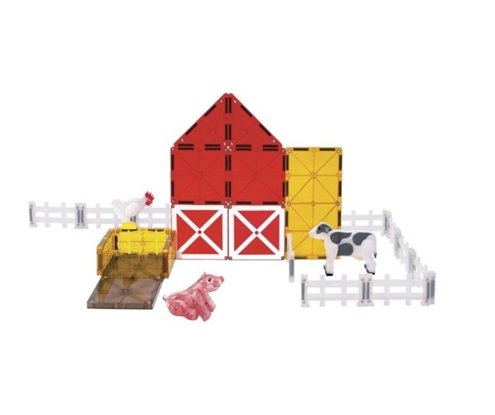 Magna-Tiles  Μαγνητικό Παιχνίδι Κατασκευών Farm Animals 25τμχ. για 3+ 22125