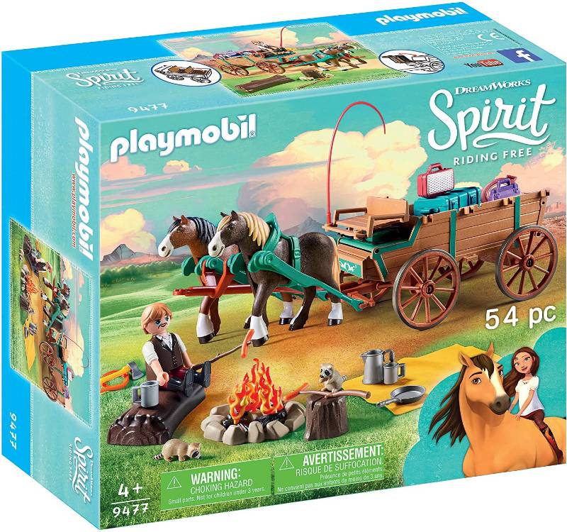 Playmobil Spirit Ο Πατέρας Της Lucky Με Την Αμαξά Του 9477