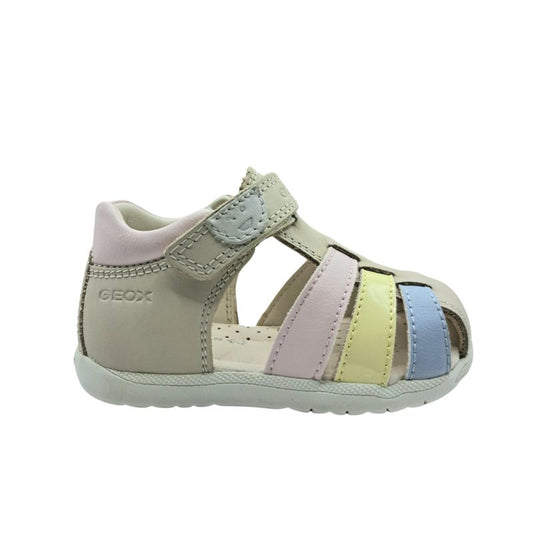 Geox B Sandal Macchia Girl B254WB 08502 C1M2M LT Ivory\LT Yellow