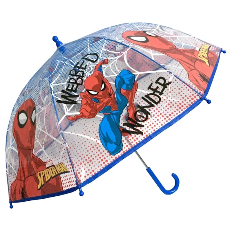 Chanos Παιδική Ομπρέλα Μπαστούνι Spiderman με Διάμετρο 45εκ.