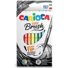 ΜΑΡΚΑΔΟΡΟΙ SUPER BRUSH 10ΧΡΩΜΑΤΩΝ-BRUSH TIP