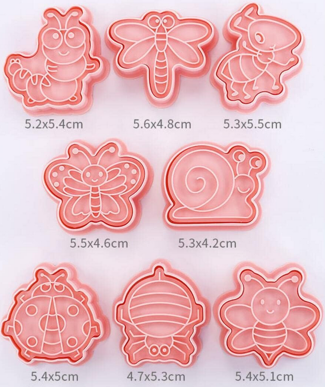 Baby Donkey Cookie Cutters Έντομα 8 τμχ CUT12