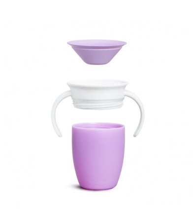 Munchkin εκπαιδευτικό κύπελλο Miracle 360° Trainer Cup 207ml  Μωβ 51621