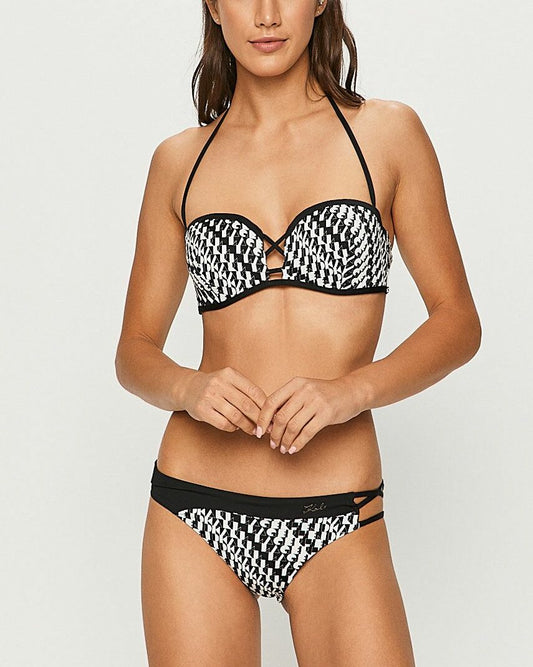 Karl Lagerfeld Bikini Top Μαύρο