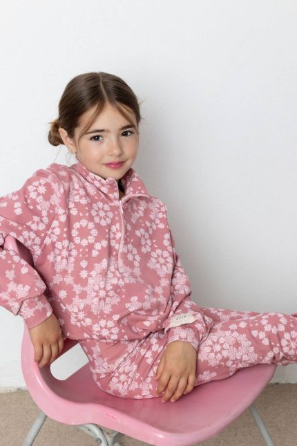 Alice Σετ Print μπλούζα με κολάν ροζ