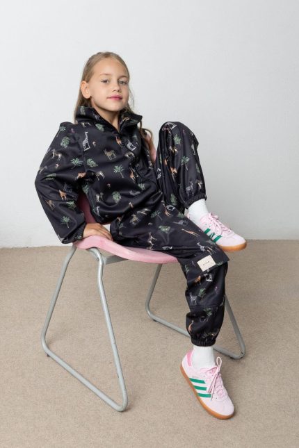 Alice Σετ φόρμας με ζακέτα Jungle Print μαύρο