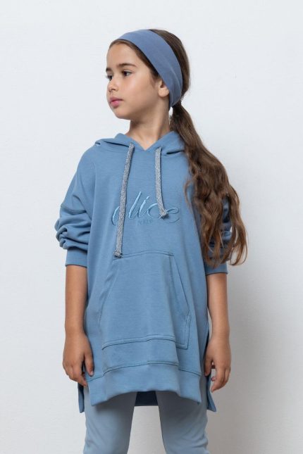 Alice Σετ oversized φούτερ με κολάν μπλε