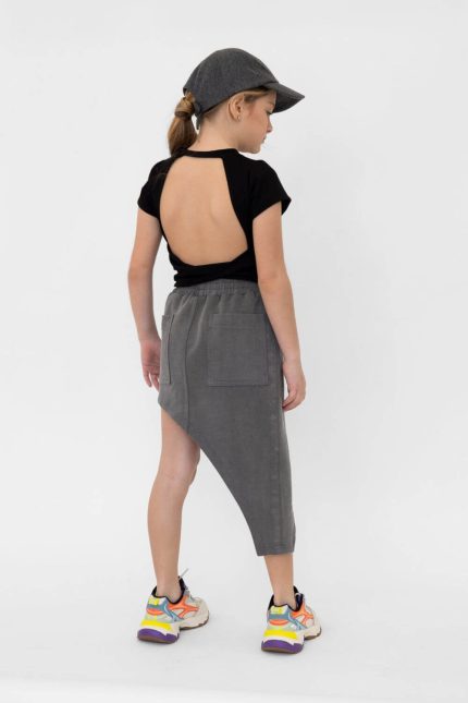 Alice μπλούζα bamboo με άνοιγμα στην πλάτη μαύρο