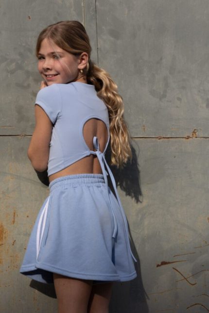 Alice τοπ με ανοιχτή πλάτη γαλάζιο