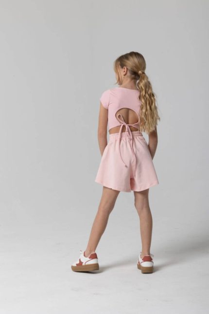 Alice τοπ με ανοιχτή πλάτη ροζ
