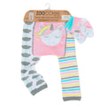 Zoocchini  Σετ Ρούχων για Μπουσούλισμα Grip+Easy Crawler Pants &amp; Socks Set  "Μονόκερος" ZOO12504