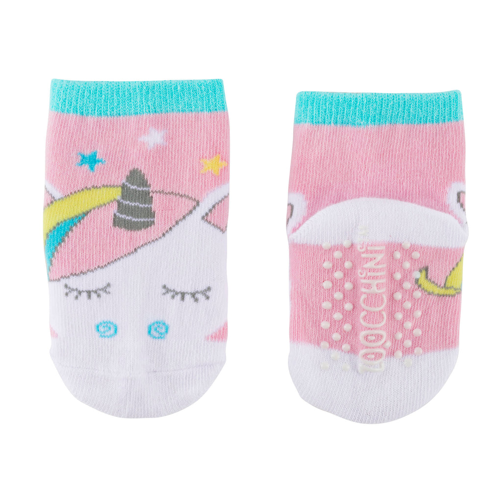 Zoocchini  Σετ Ρούχων για Μπουσούλισμα Grip+Easy Crawler Pants &amp; Socks Set  "Μονόκερος" ZOO12504