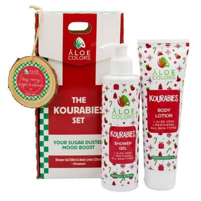 The Kourabies Set - Shower Gel &amp; Body Lotion + Ornament | Aloe+ Colors