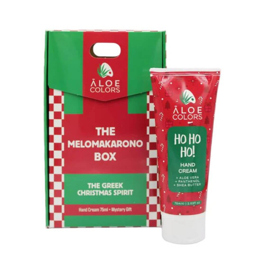 The Melomakarono Box - Gift Set Hand Cream + Mystery Gift | Aloe+ Colors