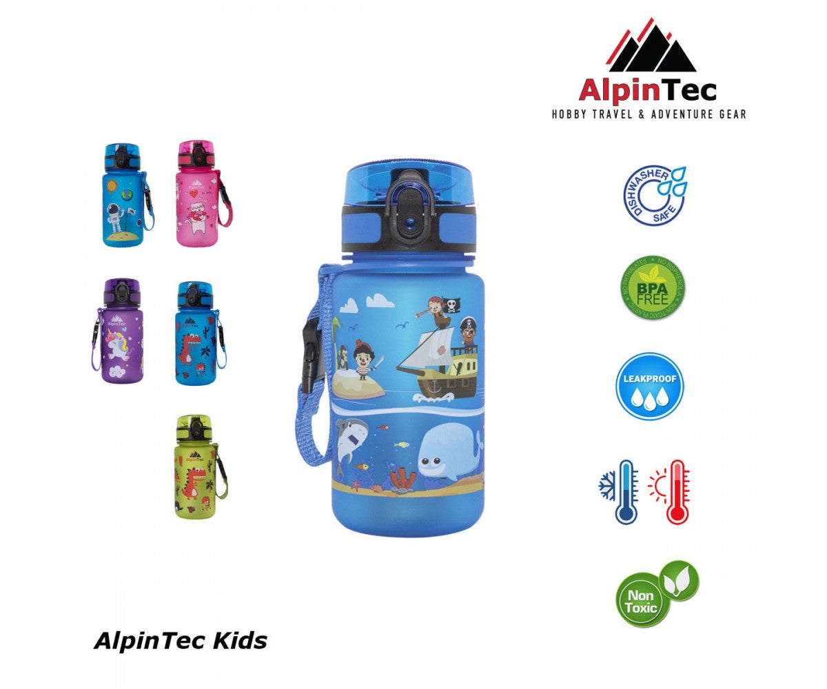 AlpinTec Παγούρι Πειρατές 350ml Γαλάζιο C-350BE-PIR