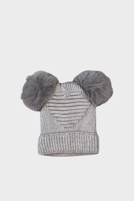 Aria σκουφάκι καρδιά baby γκρι