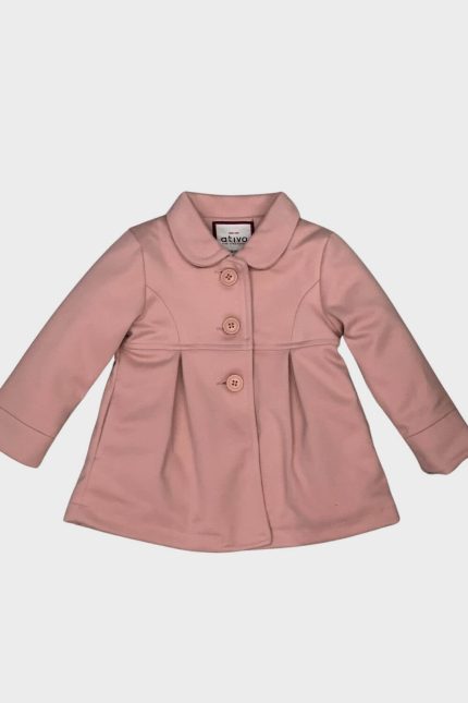 Ativo kids παλτό baby ροζ