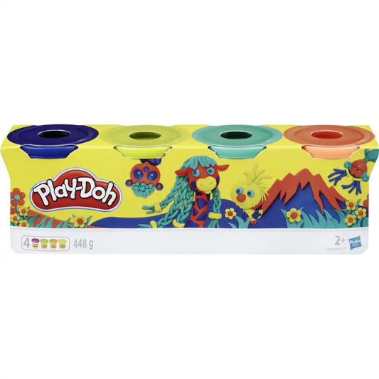 Hasbro Play-Doh Wild Color Pack 4 Βαζάκια