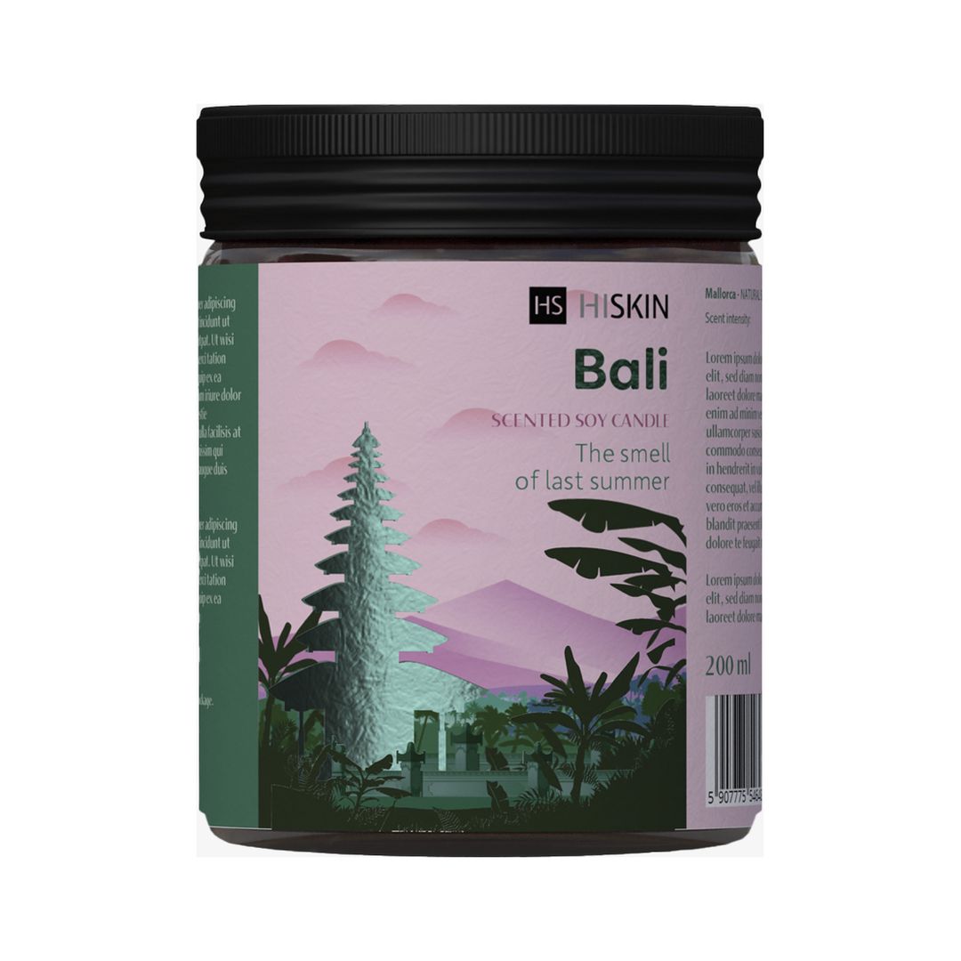 HiSkin | Bon Voyage BALI Scented Soy Candle 200g | HSBVBAC