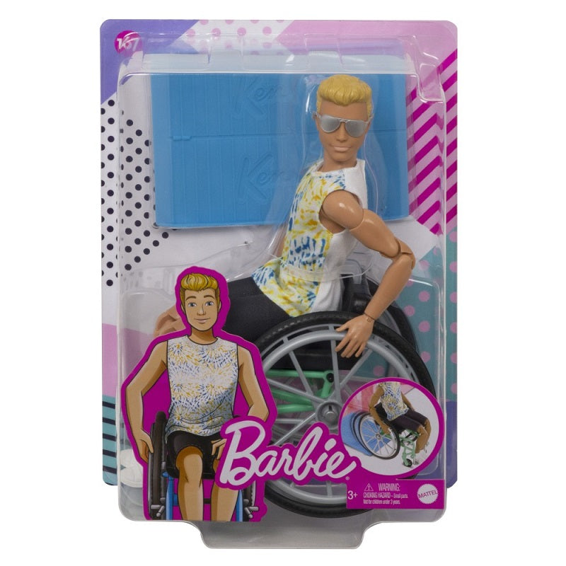 Mattel Barbie Ken Doll – Fashionistas No.167 – Κούκλα Με Αναπηρικό Καροτσάκι (gwx93)