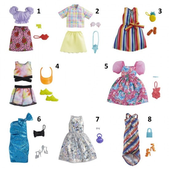 BARBIE – FASHION ΒΡΑΔΙΝΑ ΣΥΝΟΛΑ 8 ΣΧΕΔΙΑ (GWC27)