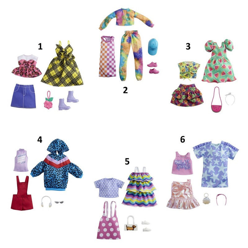 BARBIE – FASHION ΣΕΤ ΤΩΝ 2 ΤΜΧ. 6 ΣΧΕΔΙΑ
