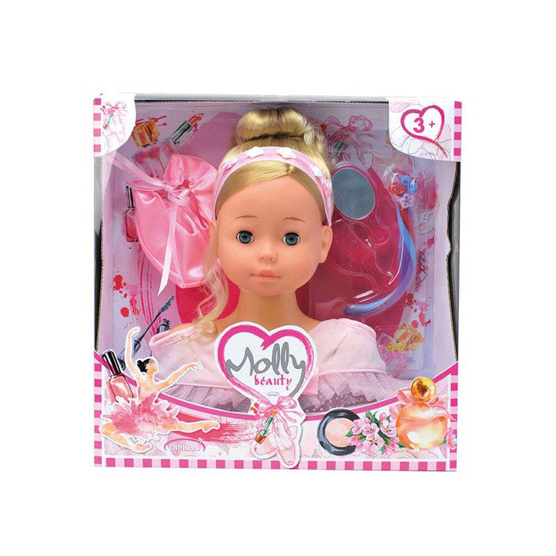 Just toys Molly Μπαλαρίνα Κεφάλι Ομορφιάς Με Αξεσουάρ Και Παπούτσια Μπαλέτου BD1366