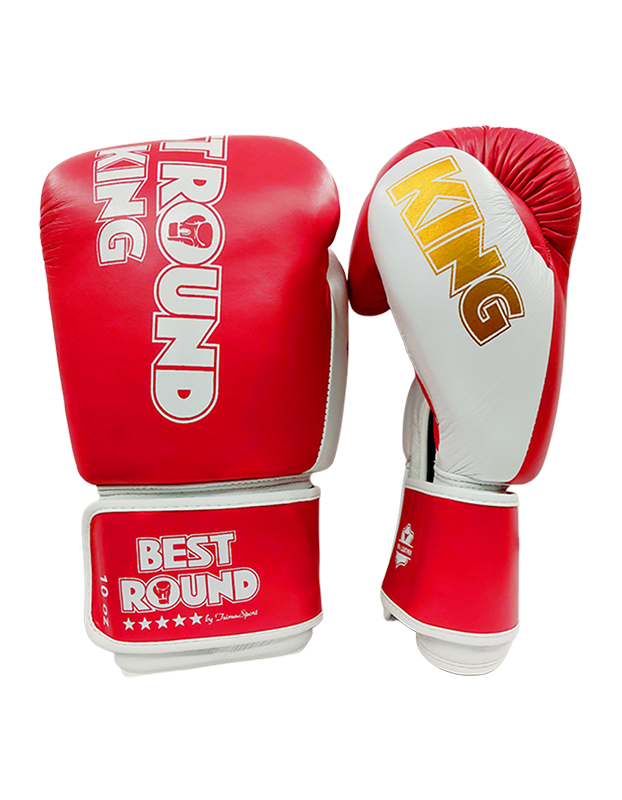 BEST ROUND KING LEATHER GLOVES - ΔΕΡΜΑΤΙΝΑ ΓΑΝΤΙΑ ΤΟΥ BOX (RED/ΚΟΚΚΙΝΑ)