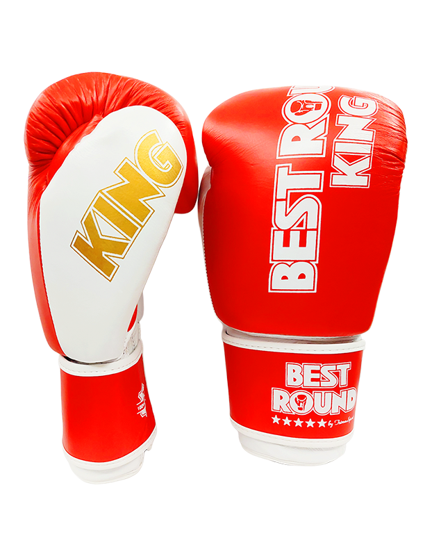 BEST ROUND KING LEATHER GLOVES - ΔΕΡΜΑΤΙΝΑ ΓΑΝΤΙΑ ΤΟΥ BOX (RED/ΚΟΚΚΙΝΑ)